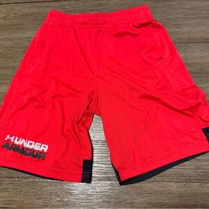 Under Armour Youth Red Athletic Shorts